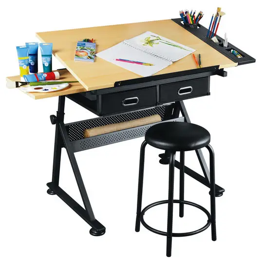 Adjustable Drafting Table Drawing Desk Art Desk Table Art Craft Station Study Table