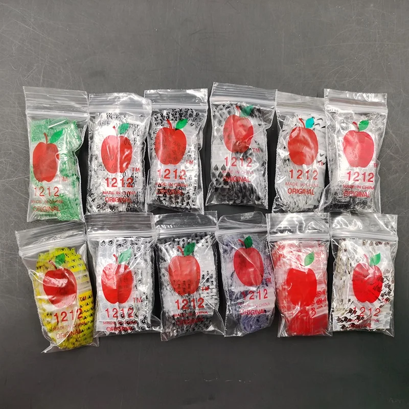 China Suppliers Custom Printed Plastic apple mini ziplock baggies