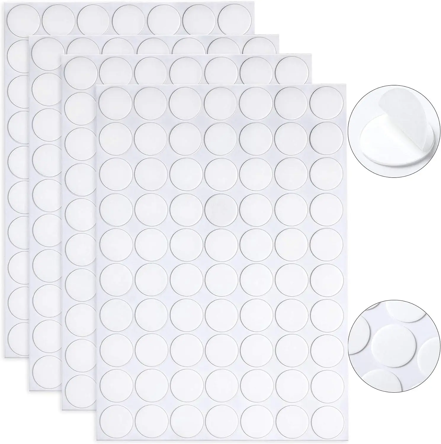 Double-Sided Glue Dots Clear Round Nano Sticky Dots No Traces Sticky Adhesive Sheets Sticker Pads Double Sided Adhesive Dots
