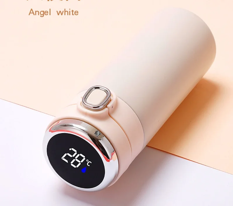 High Quality Vacuum Insulated Smart Water Cup Custom Stainless Steel Thermos Bottle With Digital LED Temperature Display