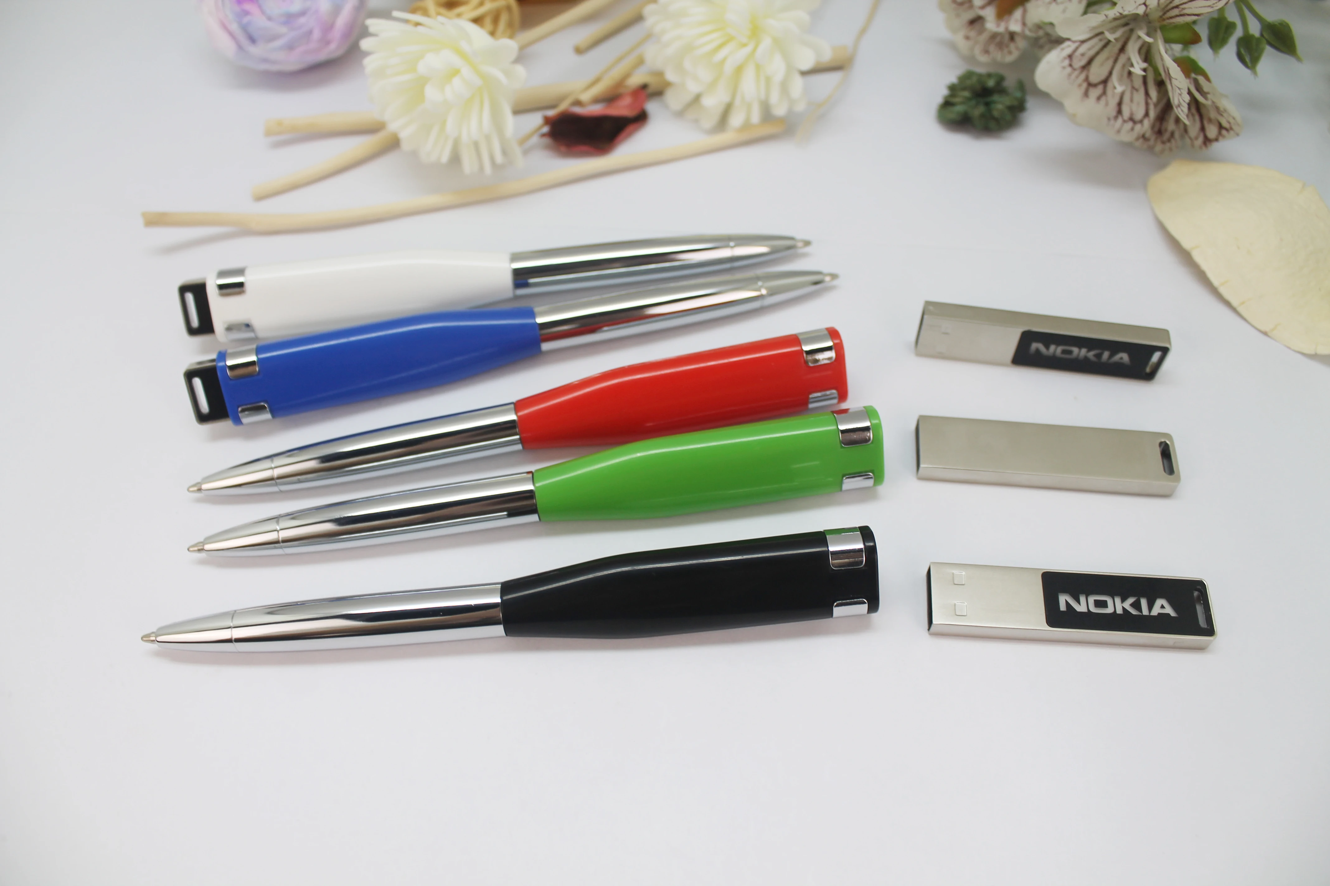 Custom Light Up Logo Usb 2.0 3.0 Pendrive Metal Pen Usb Disk Usb Stick 64gb 32gb 16gb 8gb 4gb Pen Drive