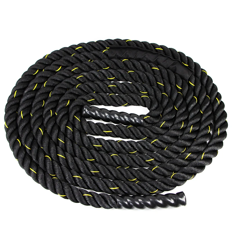 100% Poly Dacron Heavy Battle Rope with Durable Protective Sleeve for Strength Training, Fitness Exercise Rope,Battle Ropes