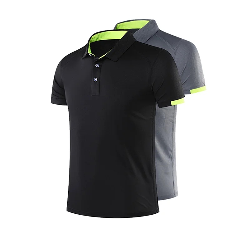 
Custom Plain 100% polyester Men Golf Polo Shirts With Embroidered Printed Logo 