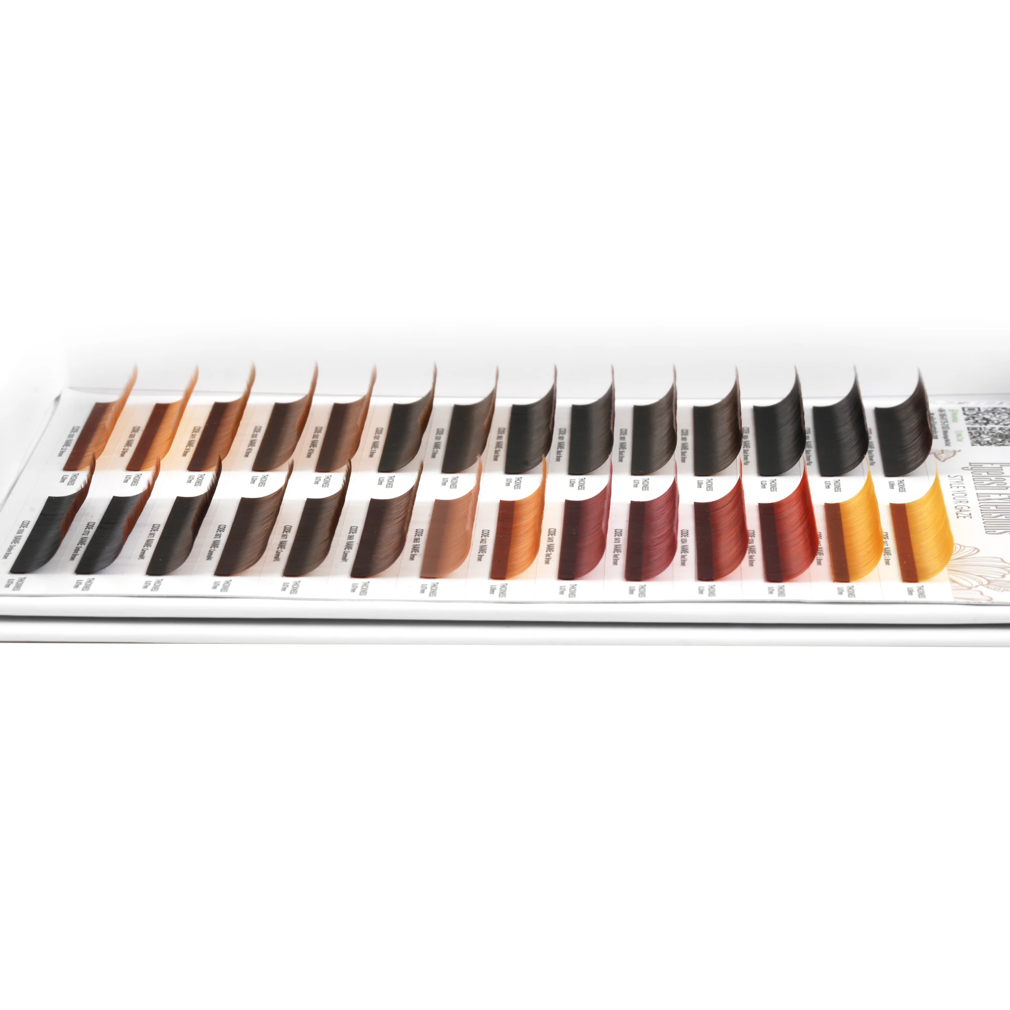 Jaunty Sky Private Label DIY Eyelash Extension Colorful DIY Eyelashes Individual Eyelash Wholesale Faux Mink Brown Lashes