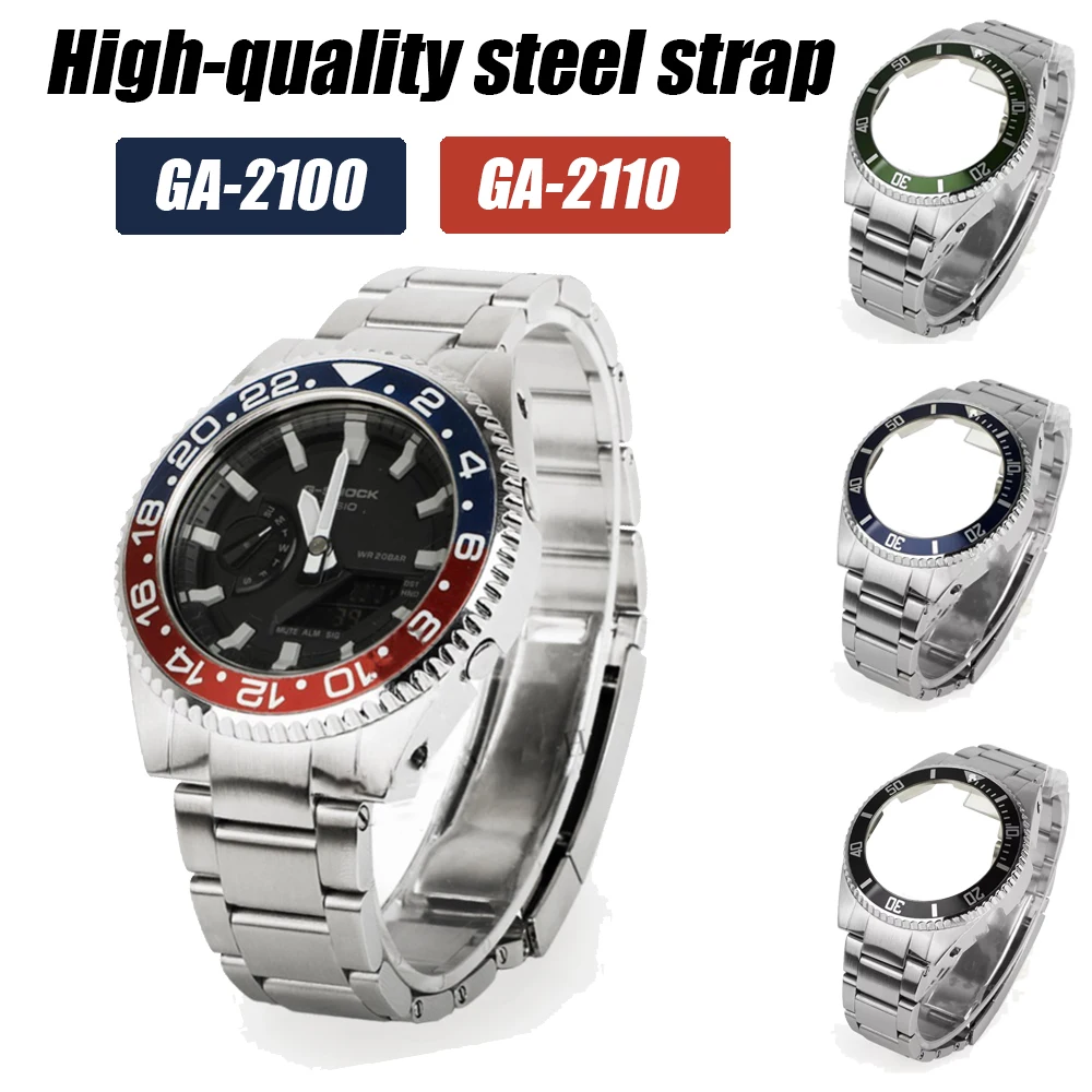 Chinese Factory Wholesale Stainless steel metal strap and accessories For G Shock Ga2100 band