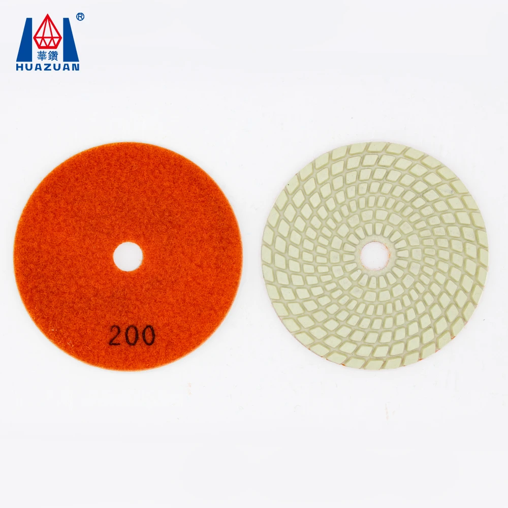 4 inch 7 steps wet diamond polishing pad for marble granite