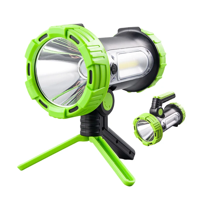 portable rechargeable searchlight 10W Super Bright USB Rechargeable LED Handheld Search Light Outdoor Waterproof Torch Light