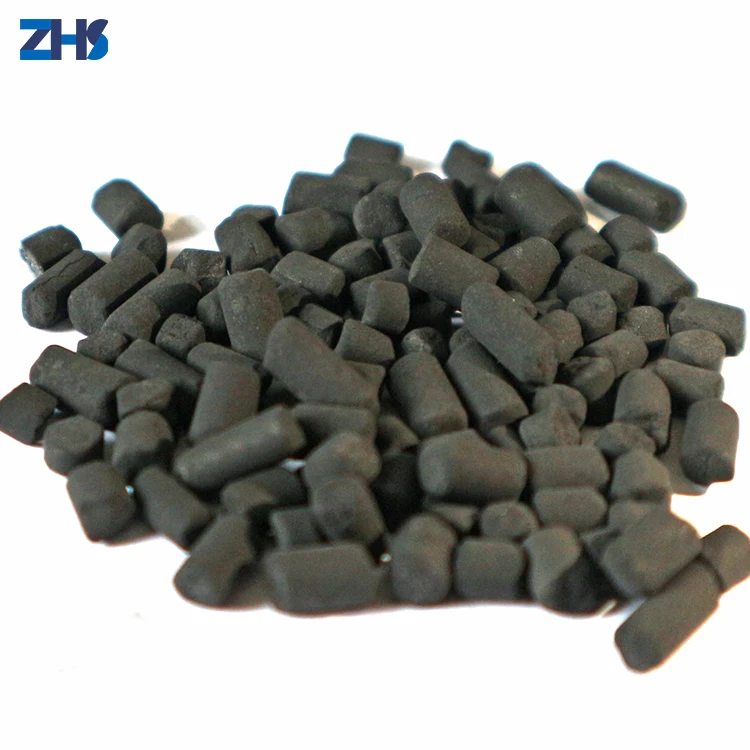 ZHS 3mm industrial odor absorber columnar coal based activated carbon anthracite for sale