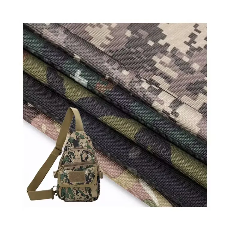 Stock Lots 100 % Polyester Custom Oxford Fabric Jungle Flame Retardant Printed Camouflage Oxford Fabric
