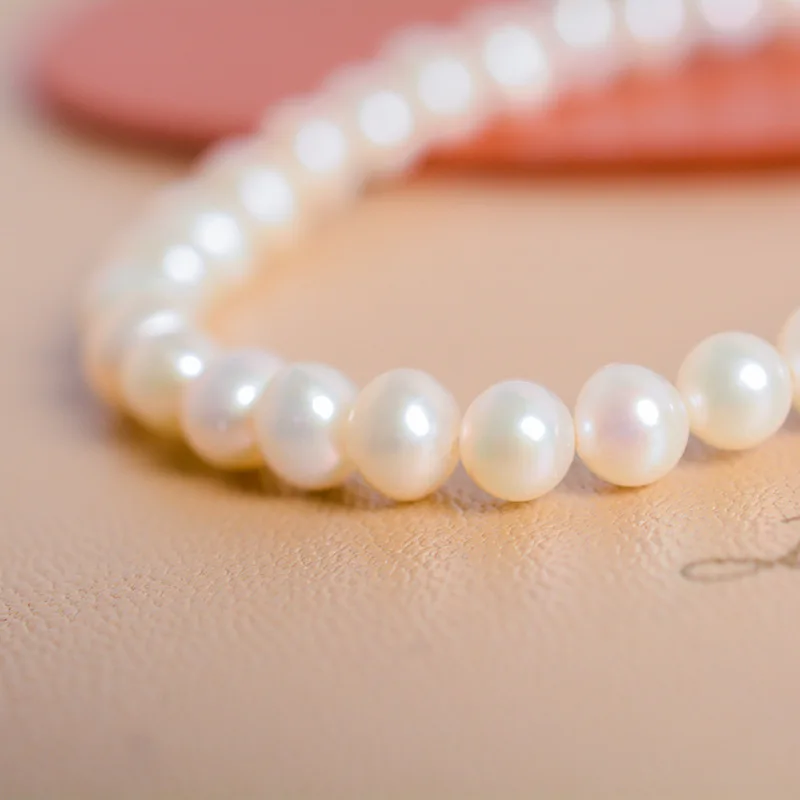  Haiyang free sample pulseira feminina real freshwater pearl bracelet minimalist jewelry handmade