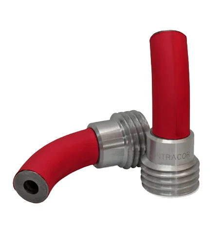 Bending blasting nozzle