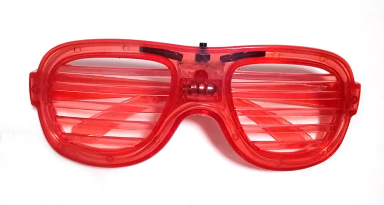 Праздничные очки с затвором неоновые мигающие электропроводом светодиодные холодным светом светящиеся для концертов клубов вечеринок