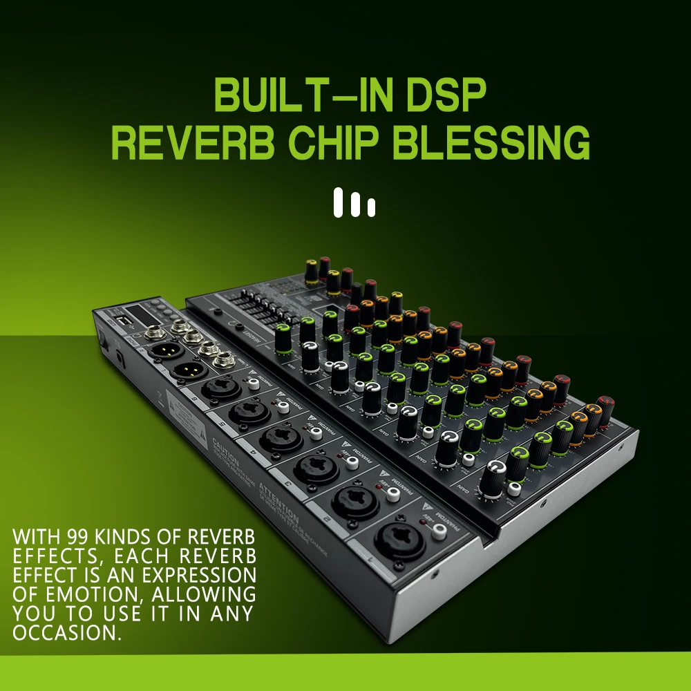 Hot Sell 8 channel digital audio mixer professional from China