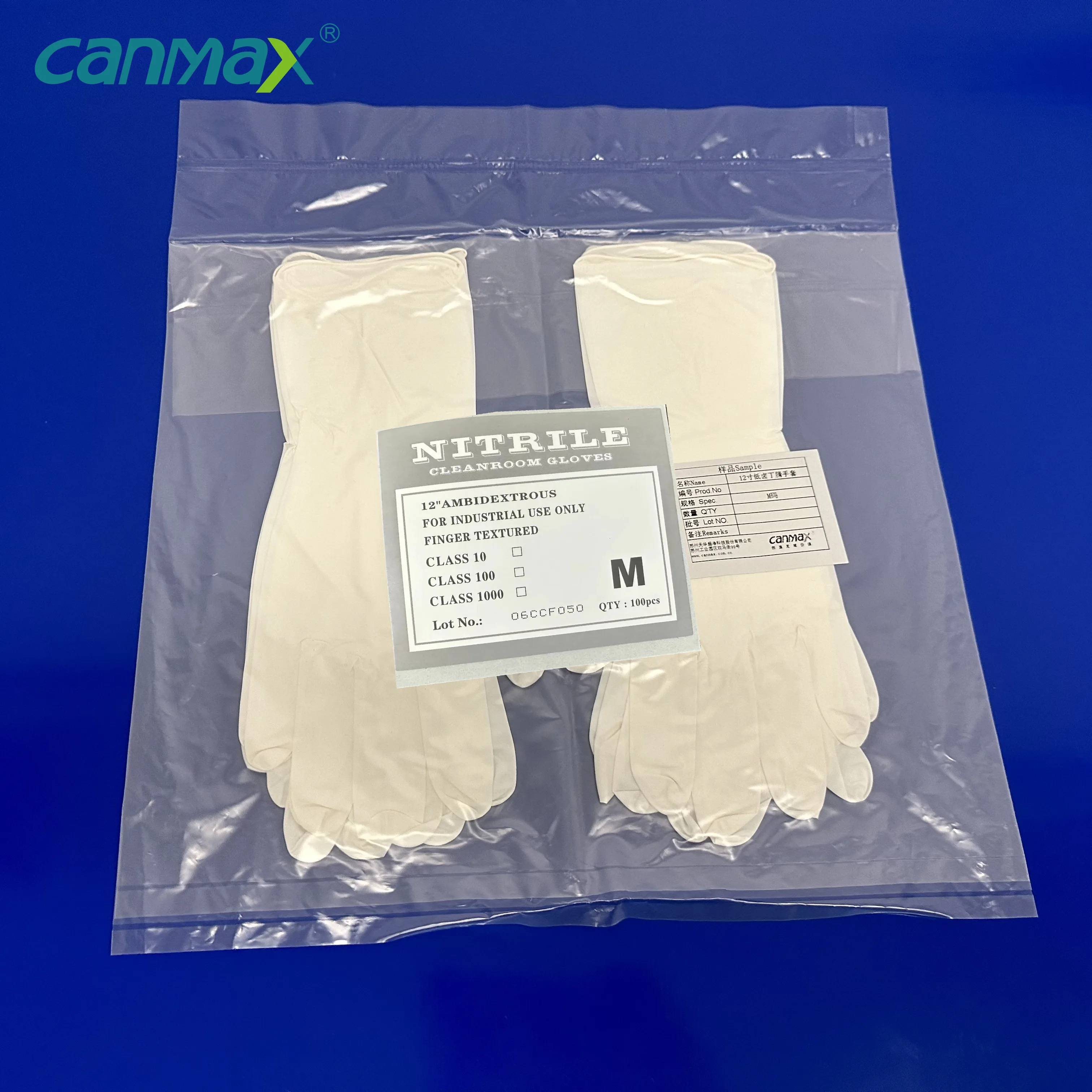 Manufacture nitrile industrial gloves cleaning gloves latex free wholesale white/blue nitrile gloves