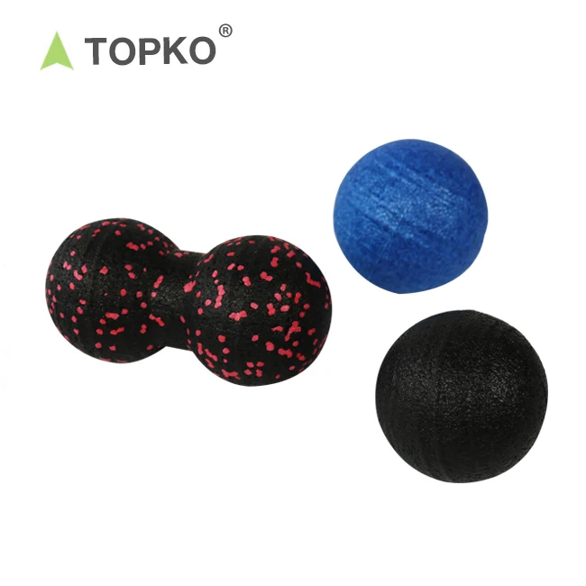 TOPKO fitness exercise epp foam roller wholesale eco friendly 2 in 1 hollow back massage yoga foam roller set