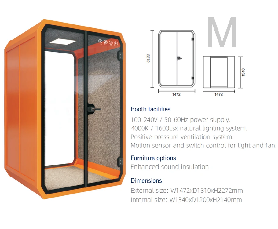 Modern Sound Proof Meeting Indoor Soundproof Booth Office Pods
