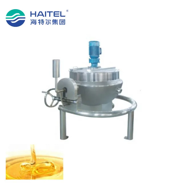 Electric oil sugar high boiler hard candy cooker syrup cooking pot for food factories
