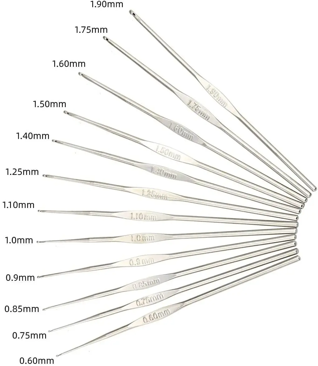 Professional 22pcs Mixed Multi-color Aluminum Handle Crochet Hooks Ergonomic Knitting Needles Weave Yarn Set For Beginners