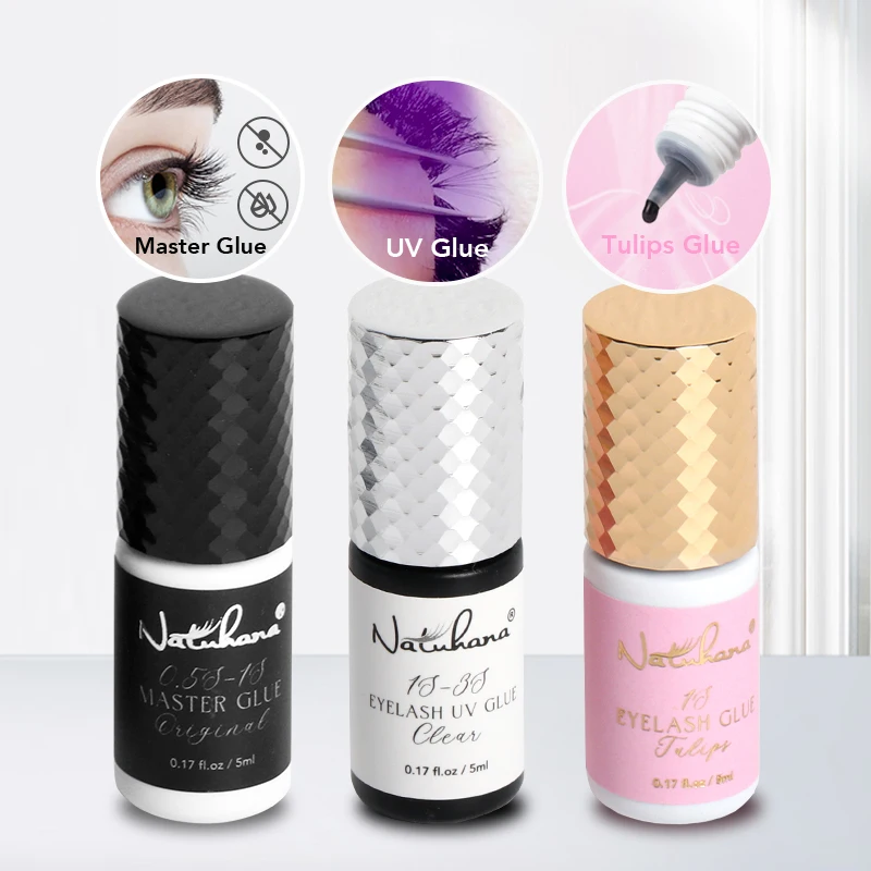 OEM ODM New 5-7 Weeks Retention Eyelash Extension UV Glue 5ml 10ml Private Label Extension Eyelash Glue Wholesale Lash Glue
