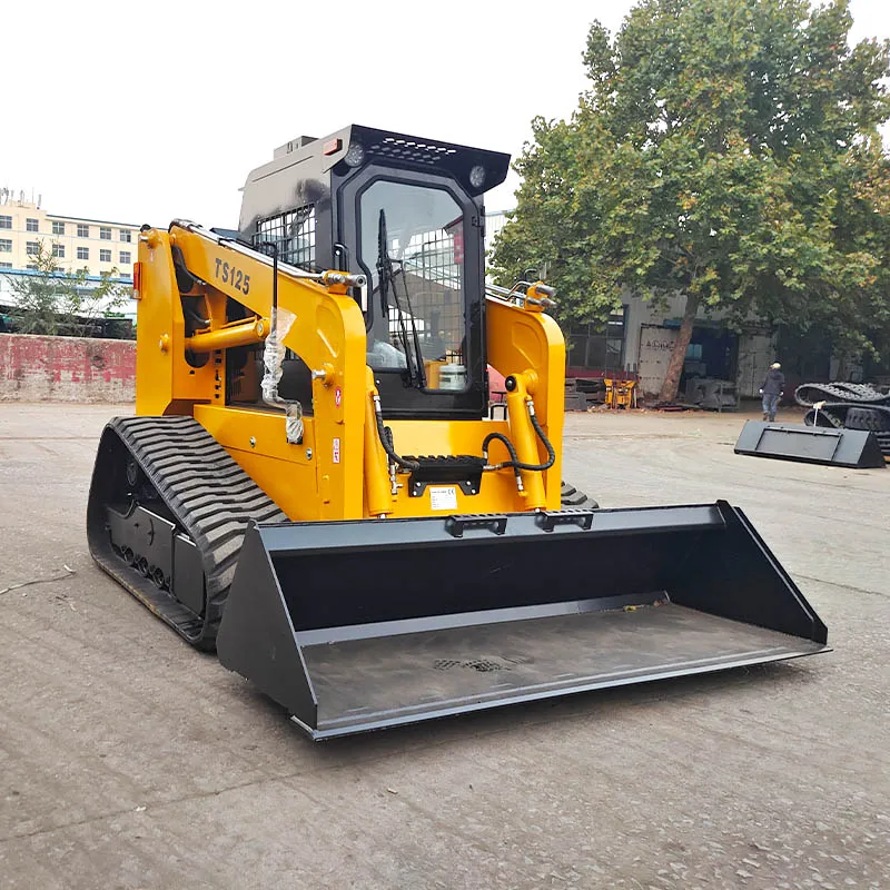 cheap mini diesel mobile crawler Wheel type mini skid steer loader skid steer compact track skid steer loaders