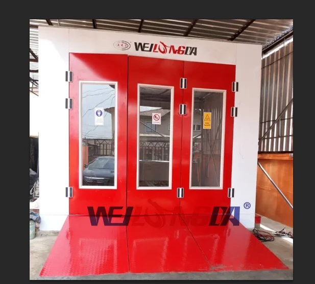 WLD9000 CE approved Car spraying booth with direct drive motor fan