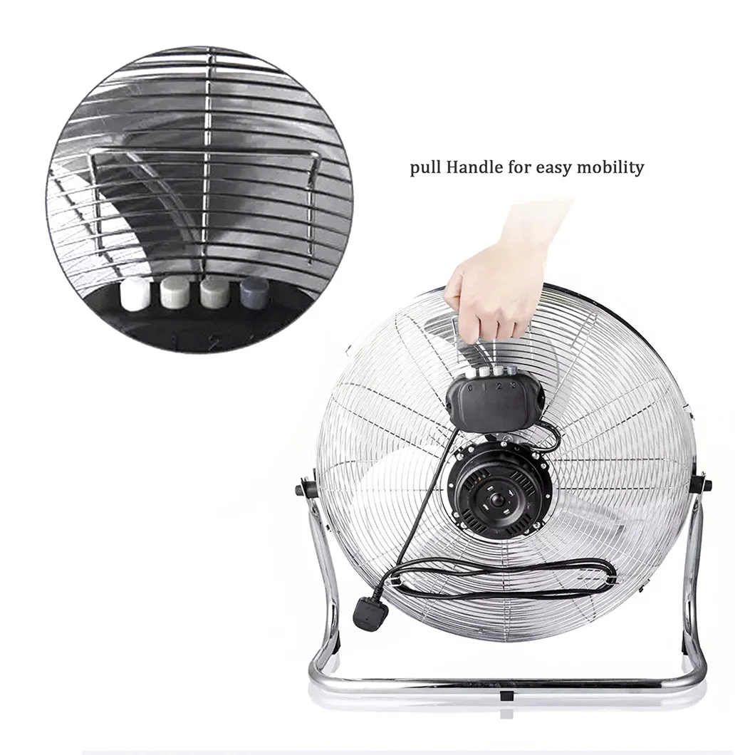20inch ventilador industrial electric floor fan with powerful motor and stronger wind cooler fan