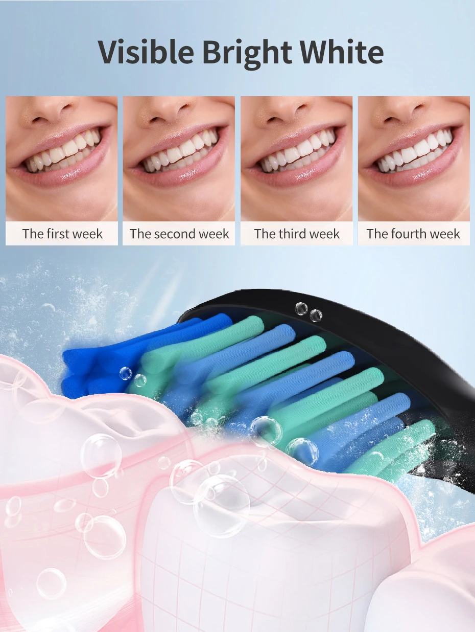 2024 customized sonic toothbrush Bleaching Diamond Whitening Teeth Electric Toothbrush