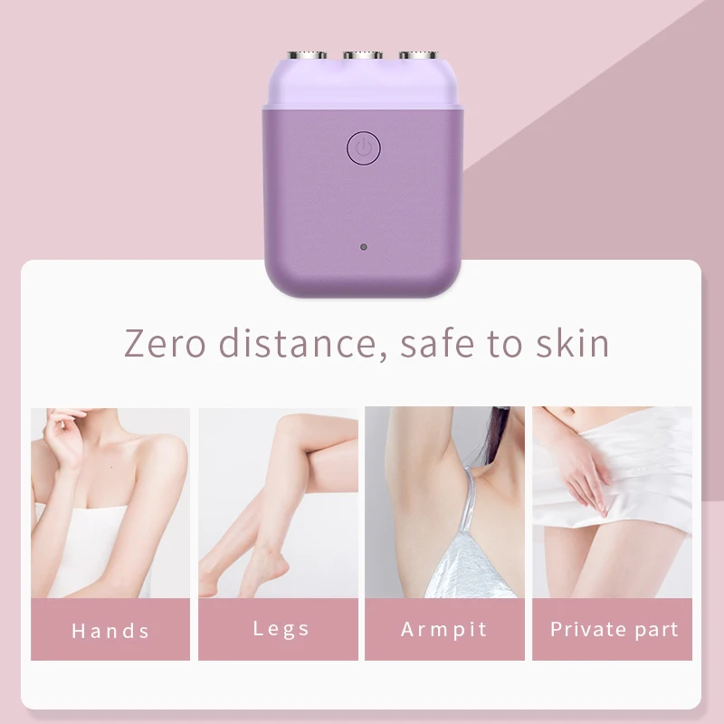 2024 Top Seller IPX6 Waterproof Summer Lady Leg Hair Remover USB Rechargeable Epilator Pocket Hair Removal Appliances
