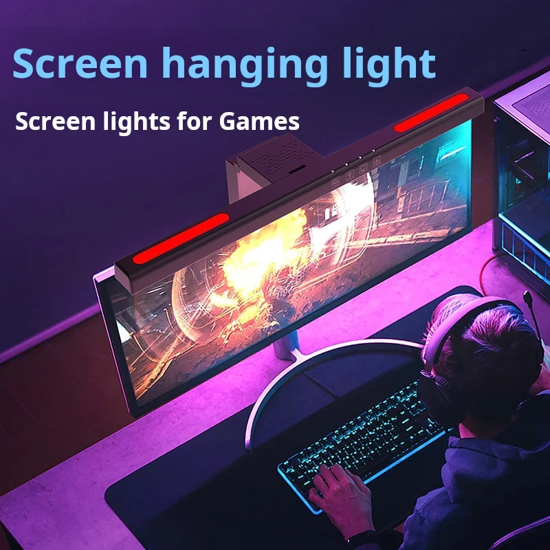 For Modern Desks Room Computer Accessories Screen Light Powered Dimmable Screen Led Light Bar/monitor Light Bar/desk Lamp