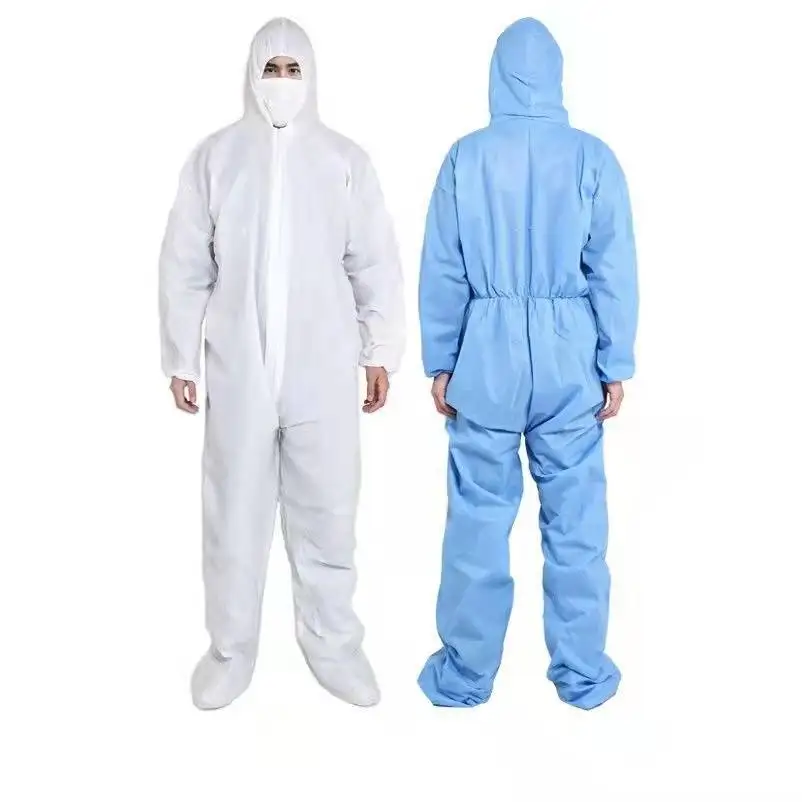 Hot Sales TYPE 5/6B Disposable 50gsm SMS Chemical Waterproof Dustproof Coverall