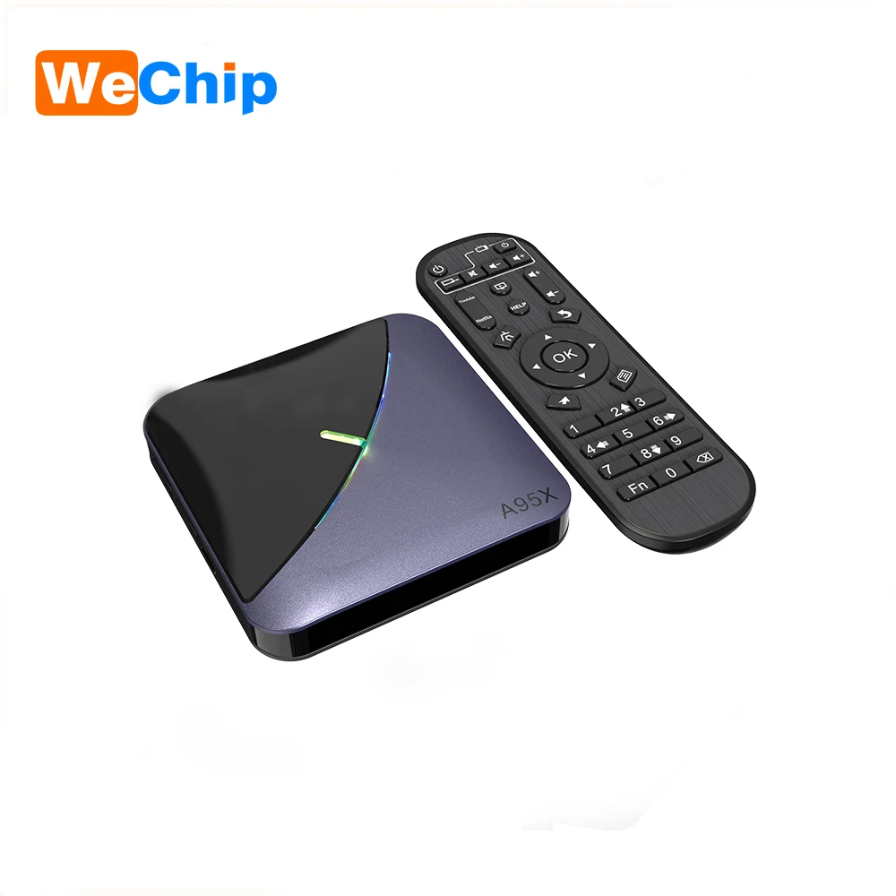 
RGB Light tv box Android 9.0 amlogic s905x3 a95xf3 slim plex media server 