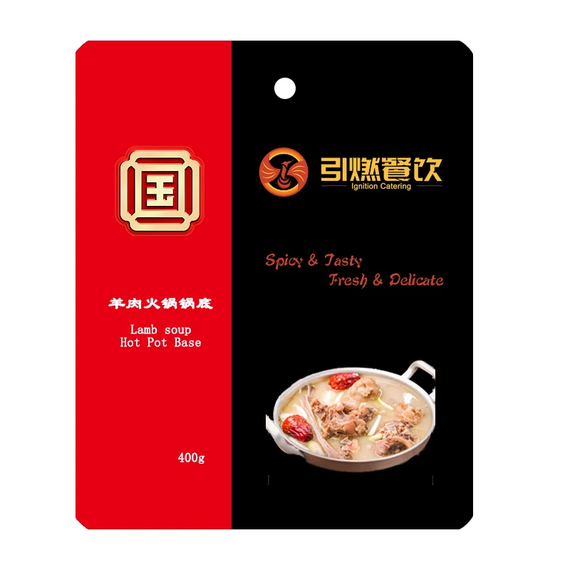 
Restaurant use 400g Lamb Soup Hot Pot Soup Base Non Spicy Soup for Hot Pot Franchise Restaurant 