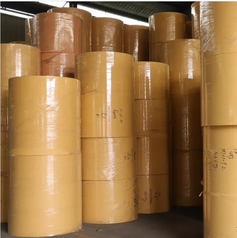Manufacturer Brown Kraft Paper virgin bamboo pulp kraft paper roll for packaging