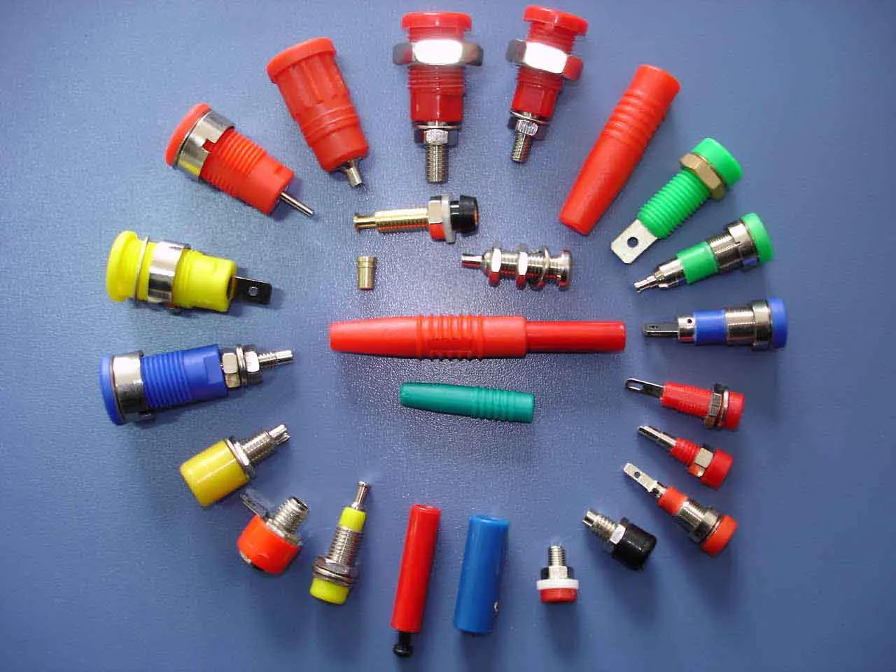 High voltage solder type copper 4mm banana female panel mount socket