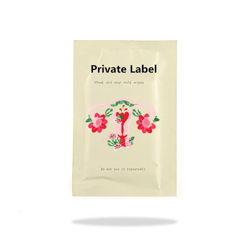 Private label pure natural herbs individually wrapped organic cleaning vaginal intimate care feminine yoni wipes