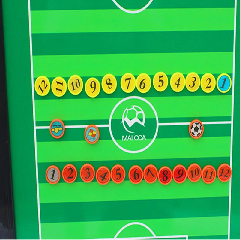 EB6098 Soccer Tactic Coach Board Fold Tripod Stand Portable PVC Aluminum Board Magnetic Chess Erase Marker Pen Logo Football