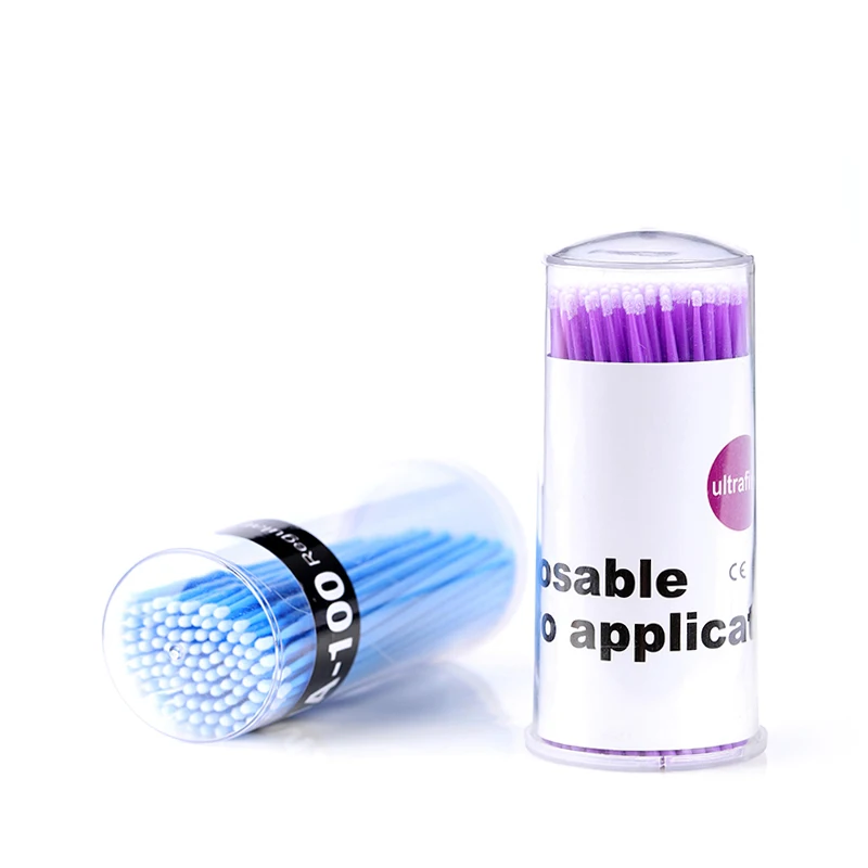 100pcs/box  Make up tools Cotton Swabs bulk eyelashes extensions tool cotton buds