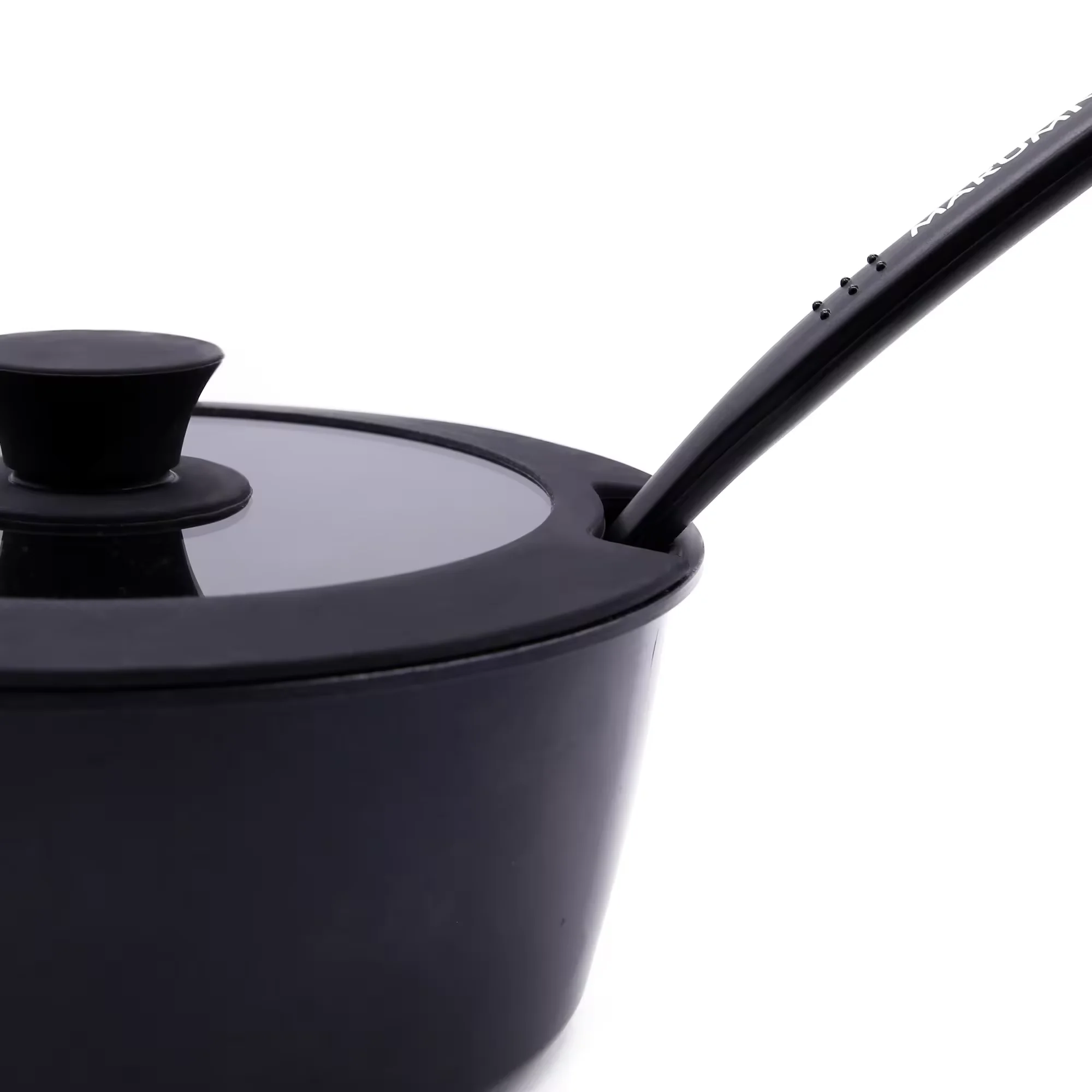 20cm Silicone Glass Overflow Plug Notched Pot Cover for Cooking Essential Cookware Part