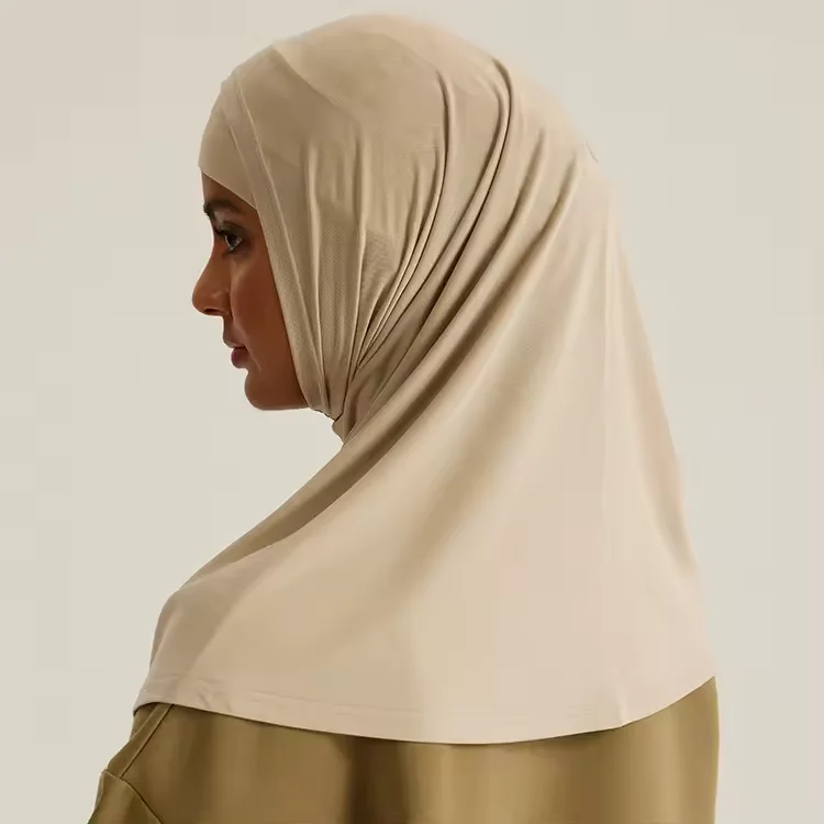 FRC Arab Muslim luxury comfortable two pieces jersey scarf instant hijab with underscarf pull on hijabs dubai shawls