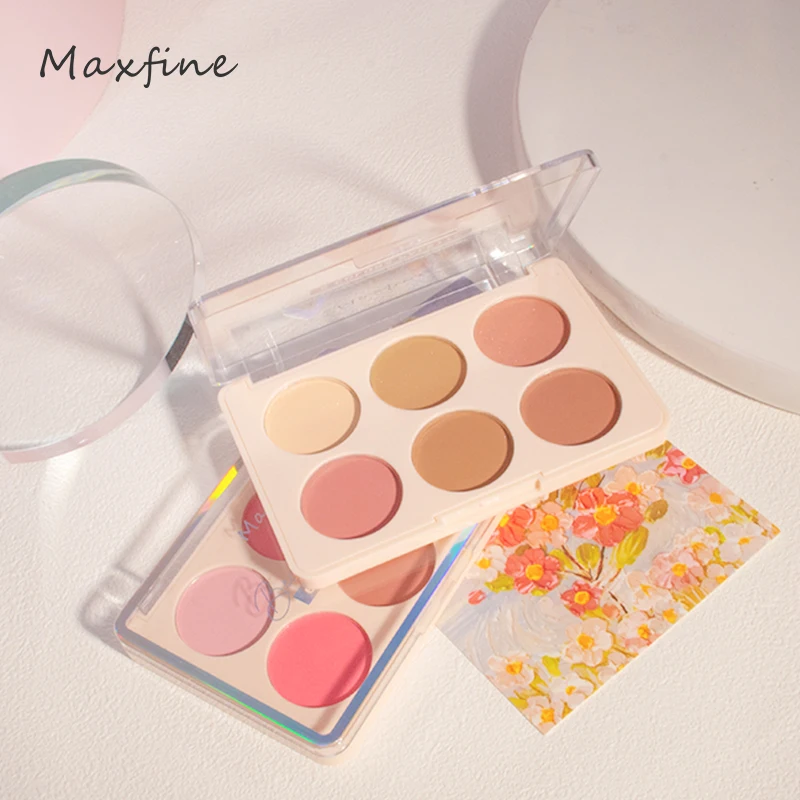 6 Colors High Pigmented Contour Bronzer Illuminator Highlight Powder Blush Palette Makeup Cosmetics