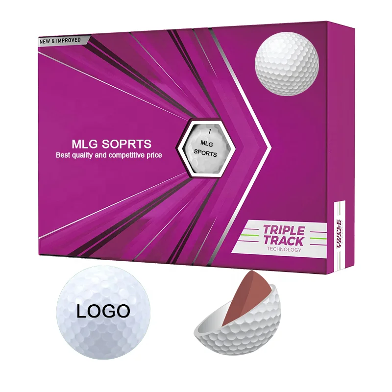 High Quality Custom logos Soft Urethane Durable Surlyn Golf Balls Color