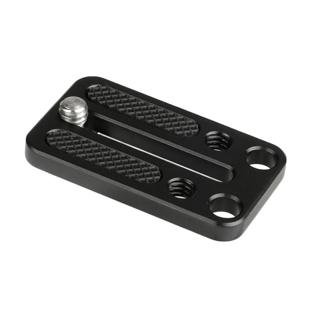 Universal DSLR Camera Tripod Mount Plate with 1/4 Screw for Camera Monitor Cage Rig