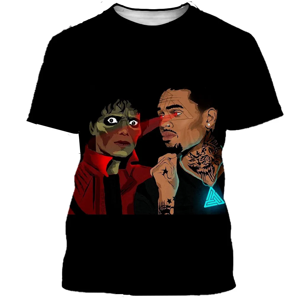 Michael Jackson T Shirt Fashion Casual 3D Printed unisex T shirts Harajuku Style Oversized Tshirt Streetwear Tee Tops