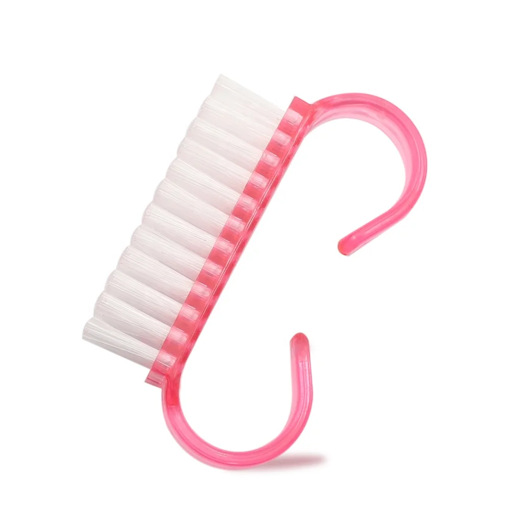 Four Color Hand Manicure Pedicure Nail Art Care Cleaning Tools Scrubbing Plastic Small Brush