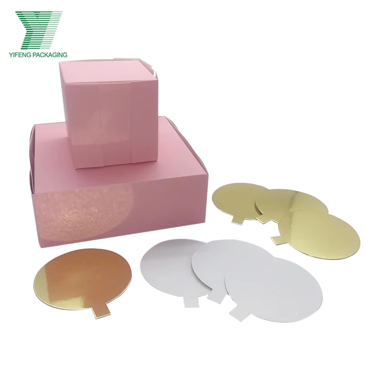 Hot selling Custom Design Logo Eco Friend Food Grade Printing cake boxes paper cake and cupcake box with logo