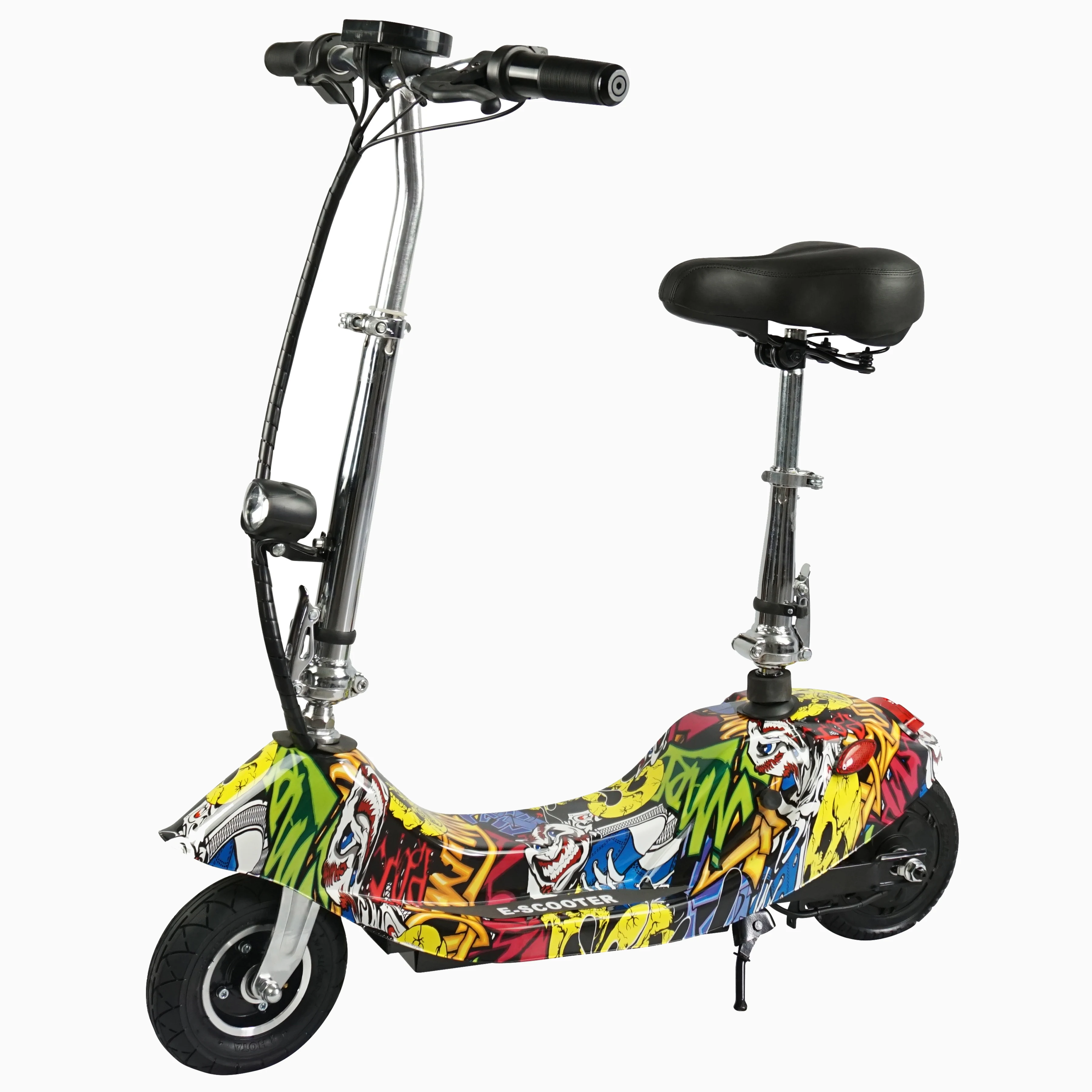 Китай Цена по прейскуранту завода-изготовителя скутер электрический большой мощности 250 Вт мотор 2 колеса складной электрический скутер одобренный CE самокат с сиденьем