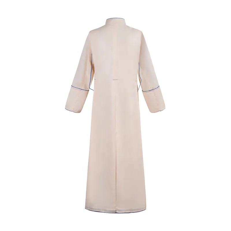 Hot sell factory wholesale church white clergy cassock with embroidery cross