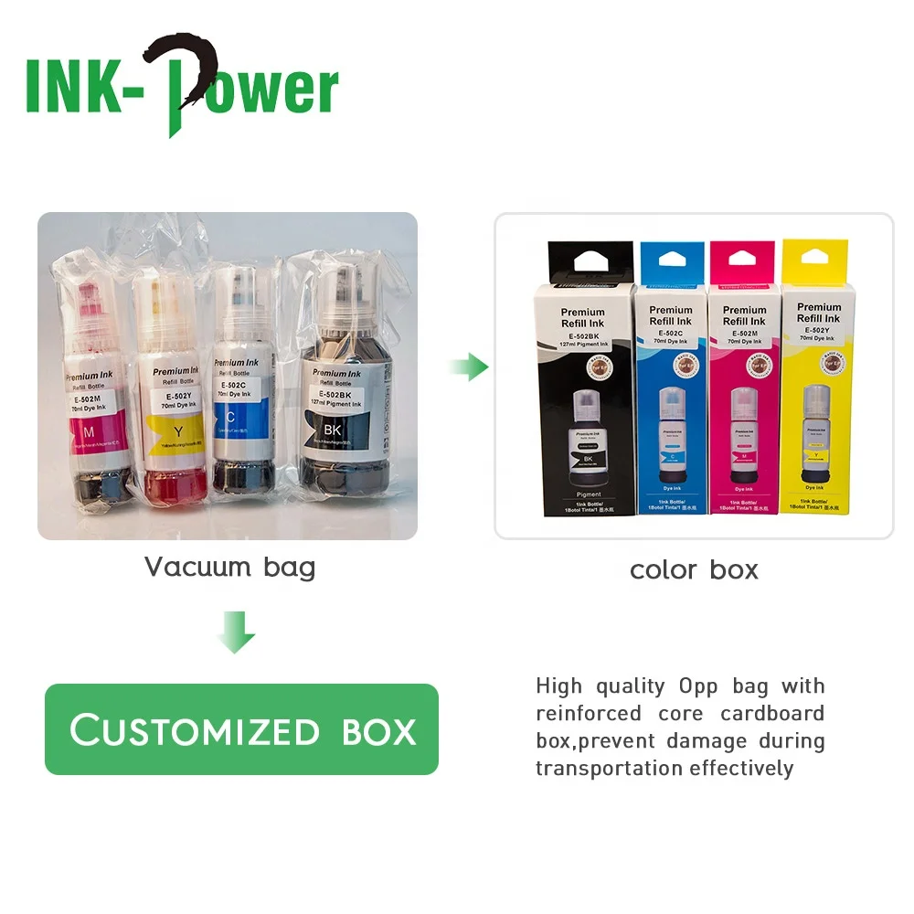 
INK-POWER T49N T49N1 T49N2 T49N3 T49N4 Premium Sublimation Compatible Color Bulk Water Based Bottle Refill Ink For Epson SC-F550 