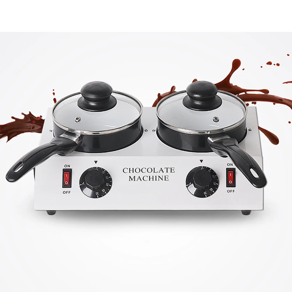  Gzkitchen 80 Вт мини электрический сбивальная машина двойной горшки керамические антипригарный горшок закалки цилиндр плавильная печь