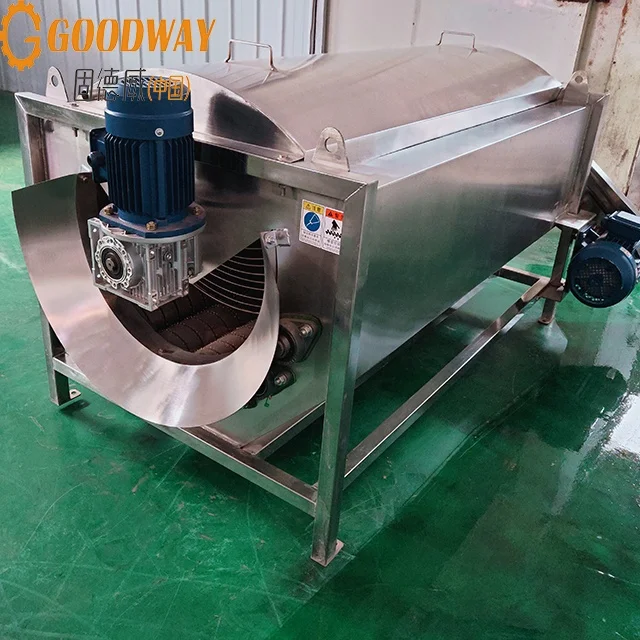 95% Peeling Rate Cassava / Potato / Sweet Potato Peeler Machine Cassava Peeling